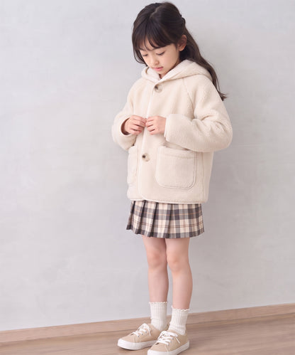 【aimoha KIDS】ふんわりあたたか ボアフードジャケット
