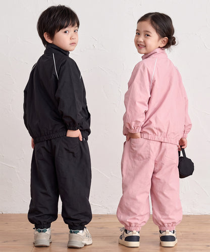 【aimoha KIDS】配色ライン アノラック＆ジョガーパンツセットアップ