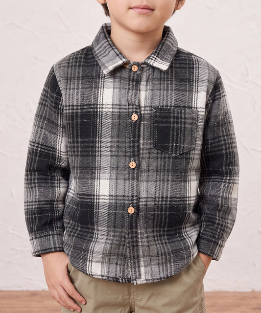 【aimoha KIDS】【90-150cm】チェック柄長袖シャツ