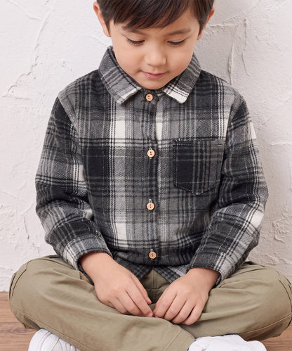 【aimoha KIDS】【90-150cm】チェック柄長袖シャツ