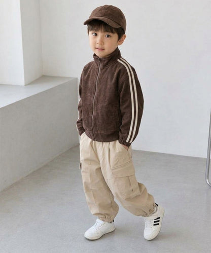 【aimoha KIDS】【90-130cm】ワイドカーゴジョガーパンツ