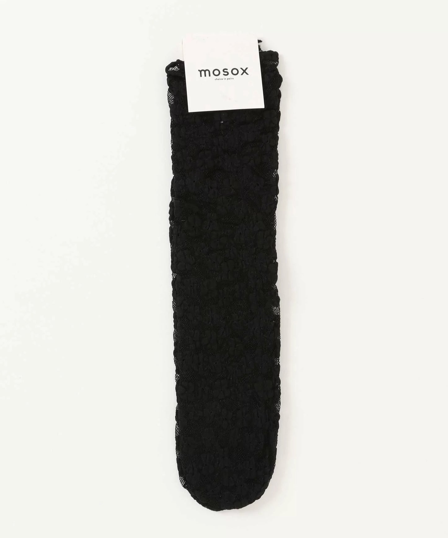 【mosox】 韓国風花柄透け感ソックス
