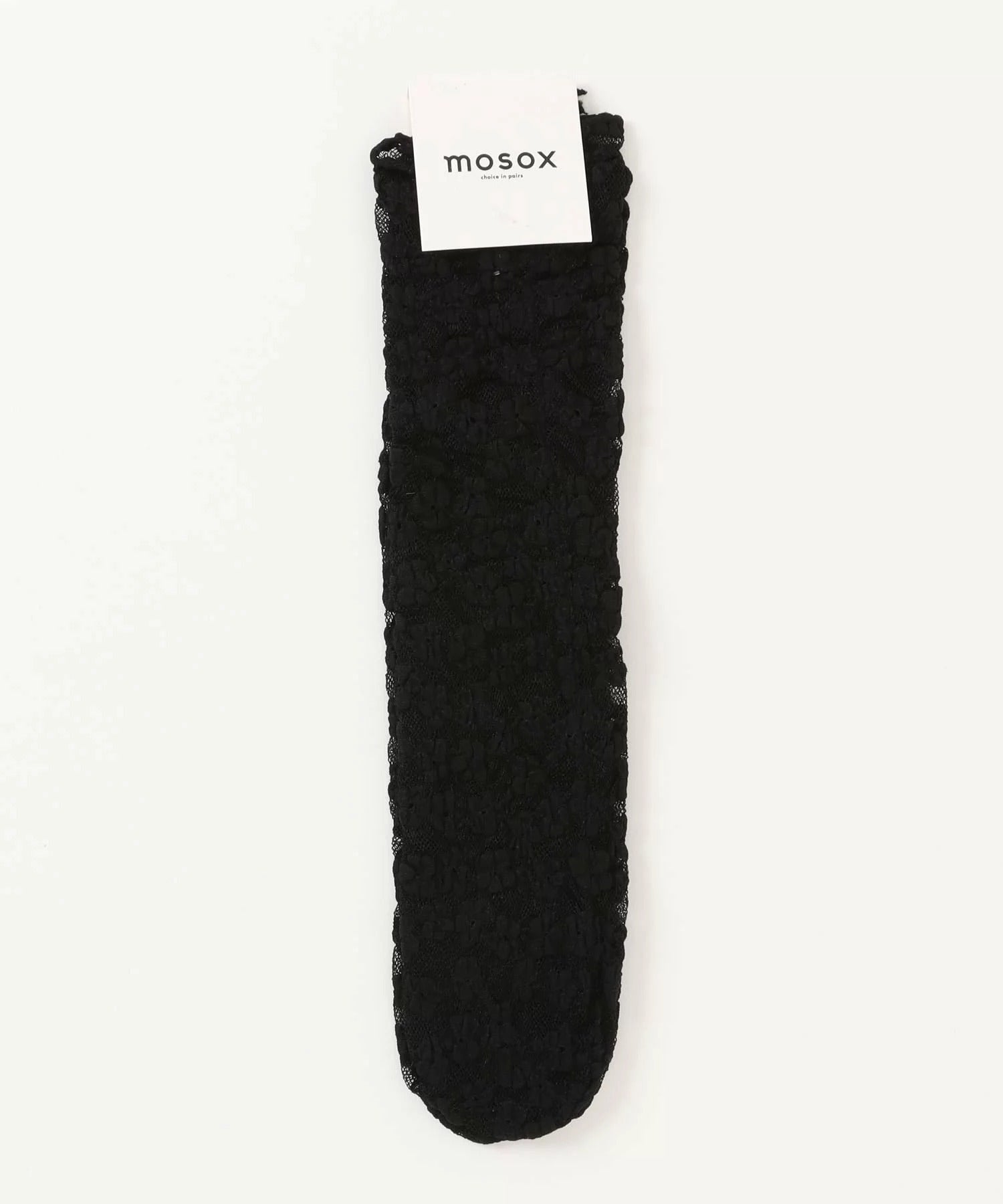 【mosox】 韓国風花柄透け感ソックス