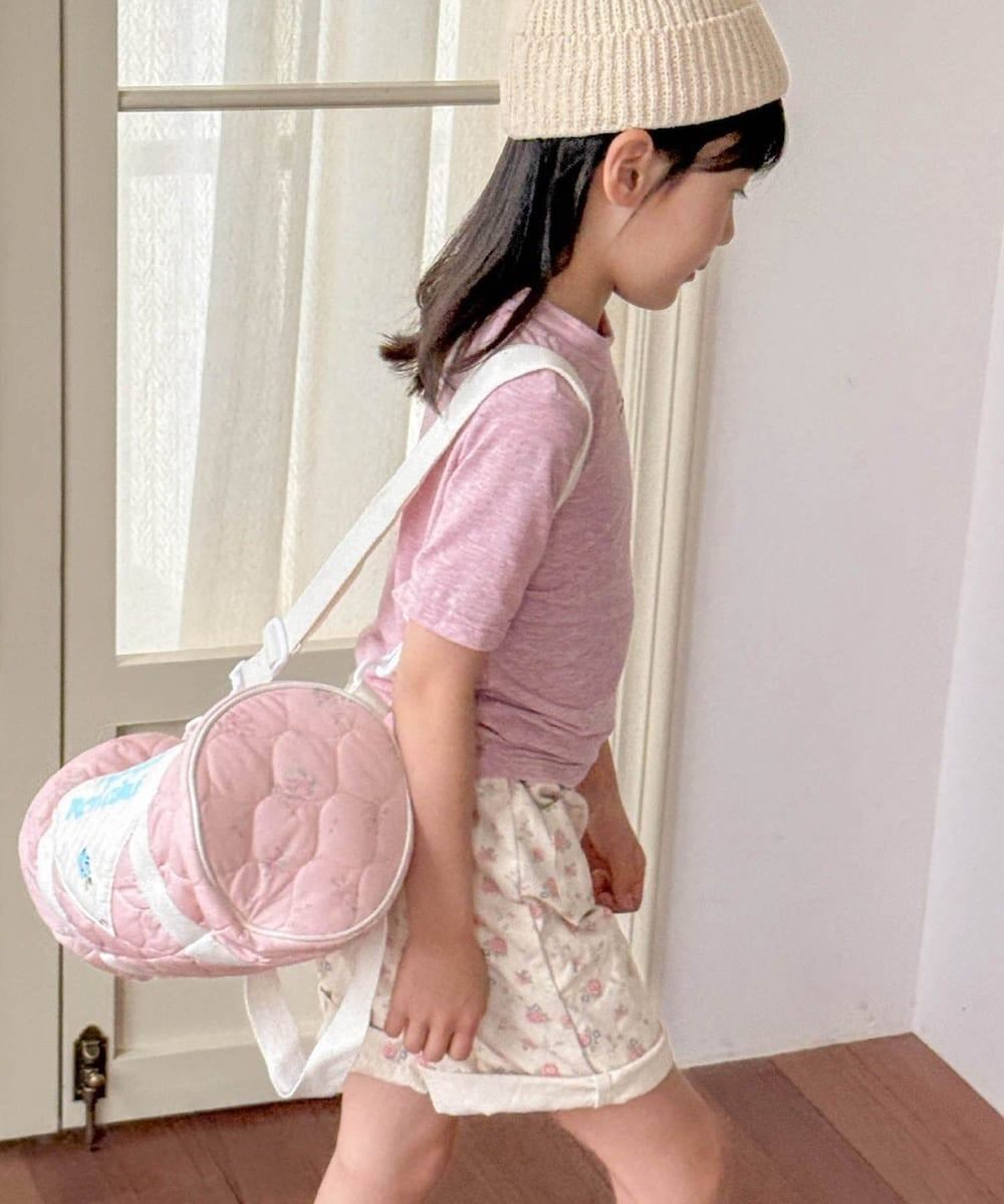 【aimoha-KIDS-】シンプルロゴ風ベーシックTシャツ (SS)