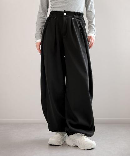 aimoha/タック入り裏起毛スウェットパンツ