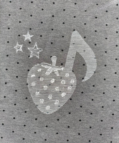 HOOK for girls　総ドット柄 タートルネック 半袖スリムトップス (SS)