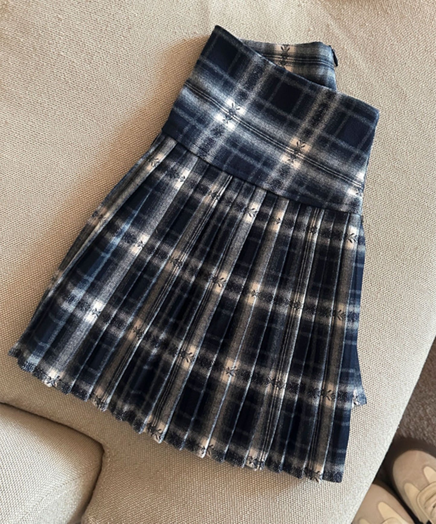 HOOK for girls　チェック柄 プリーツ ミニスカート