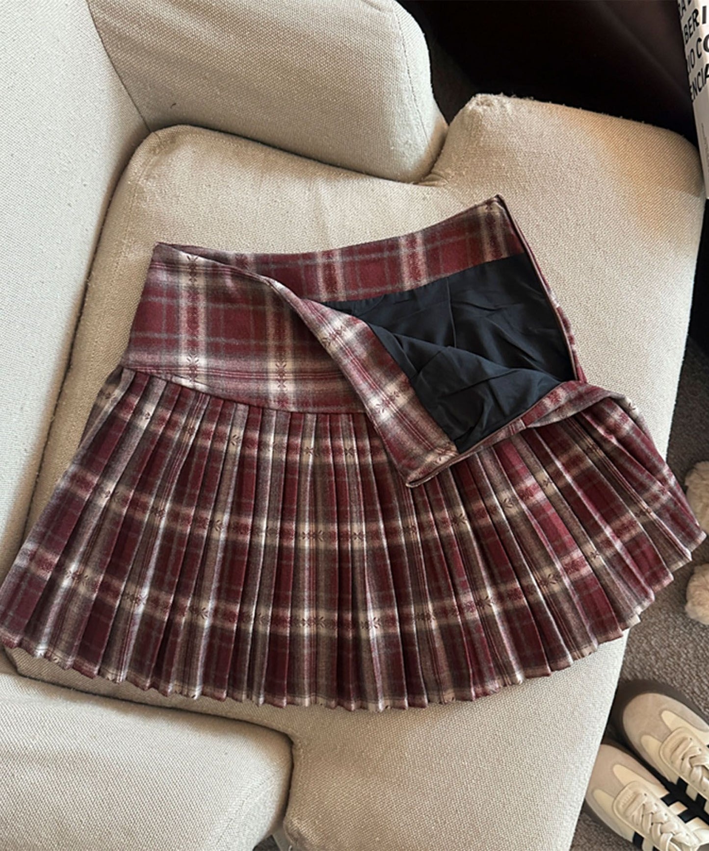 HOOK for girls　チェック柄 プリーツ ミニスカート