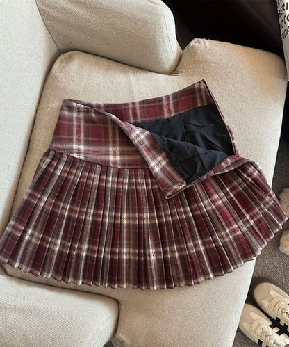 HOOK for girls　チェック柄 プリーツ ミニスカート