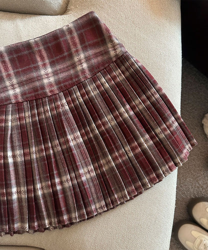 HOOK for girls　チェック柄 プリーツ ミニスカート