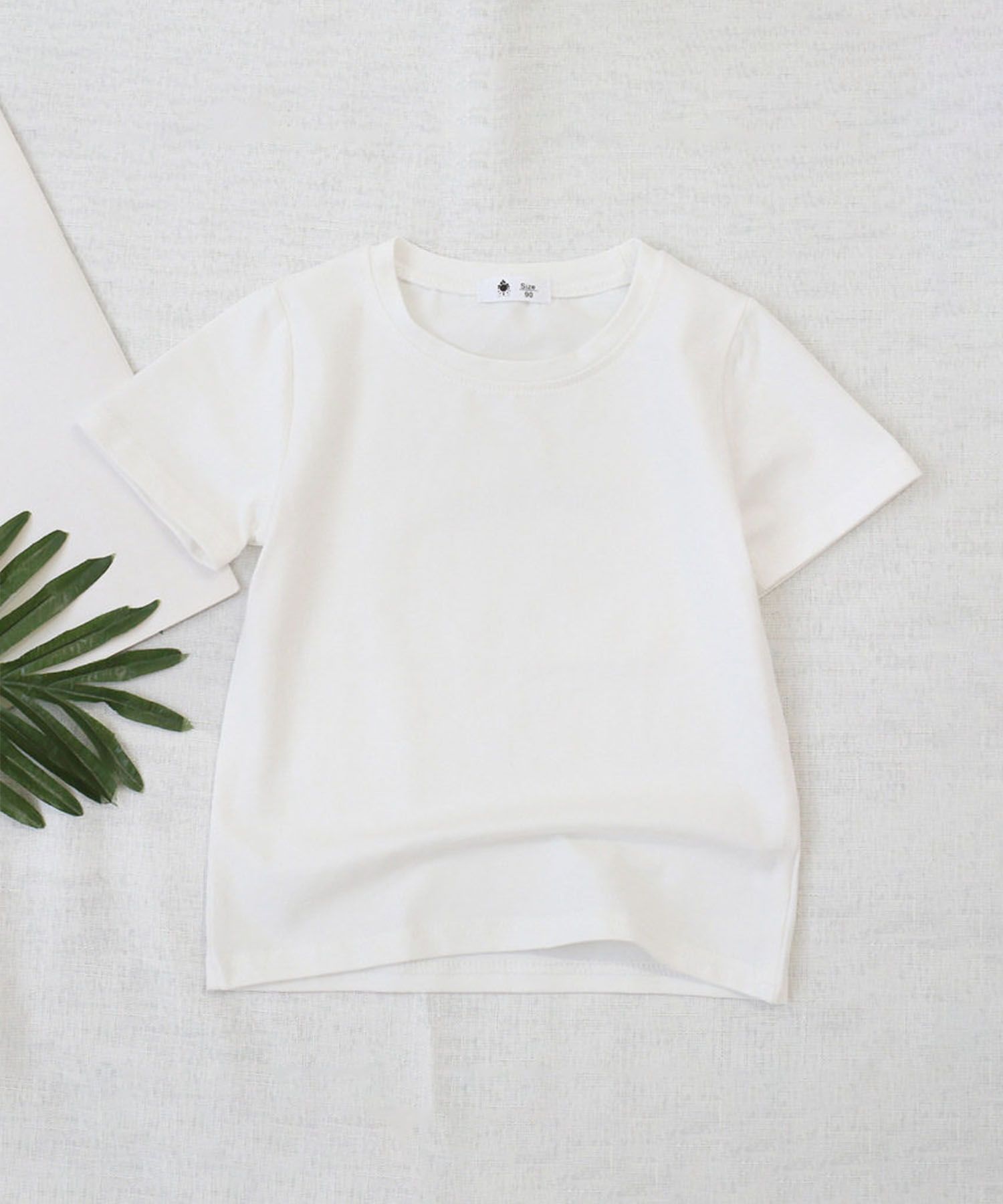 【aimoha-KIDS-】ベーシック半袖Tシャツ