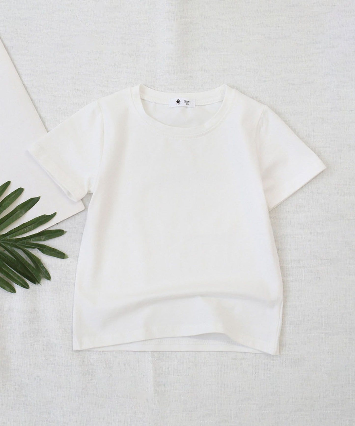 【aimoha-KIDS-】ベーシック半袖Tシャツ
