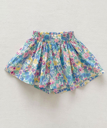 【aimoha-KIDS-】フラワーガーデン フレアショートパンツ