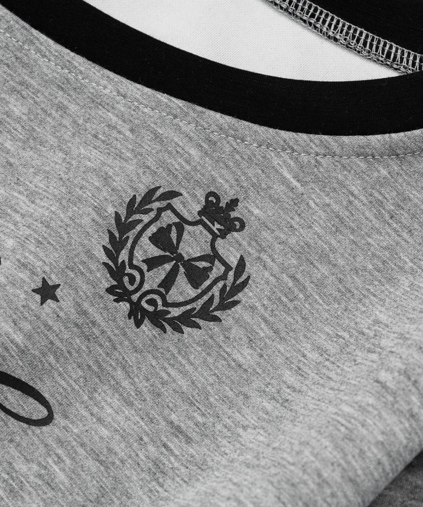 HOOK for girls リボン×ナンバーーリングロゴ　ロンT