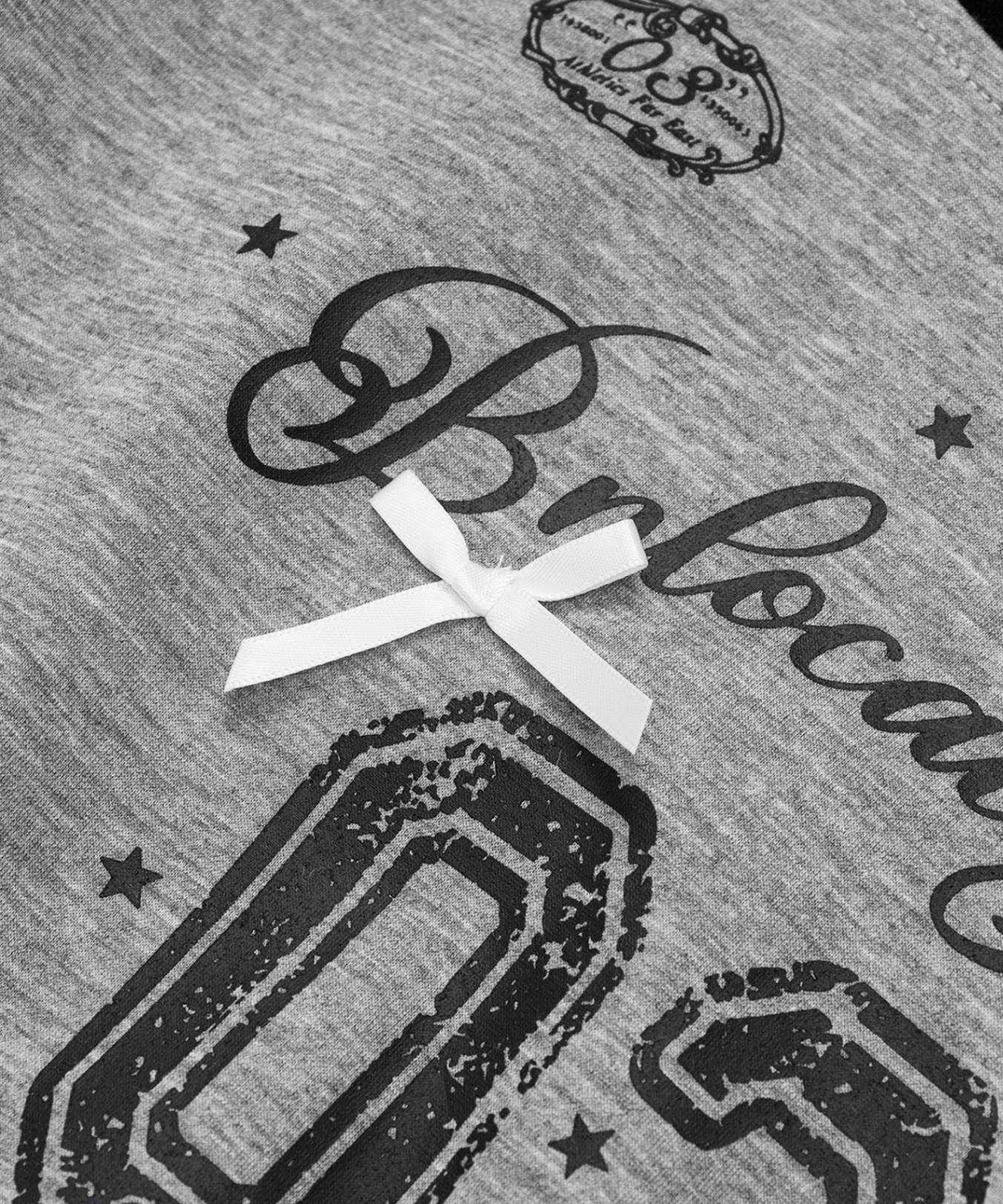 HOOK for girls リボン×ナンバーーリングロゴ　ロンT