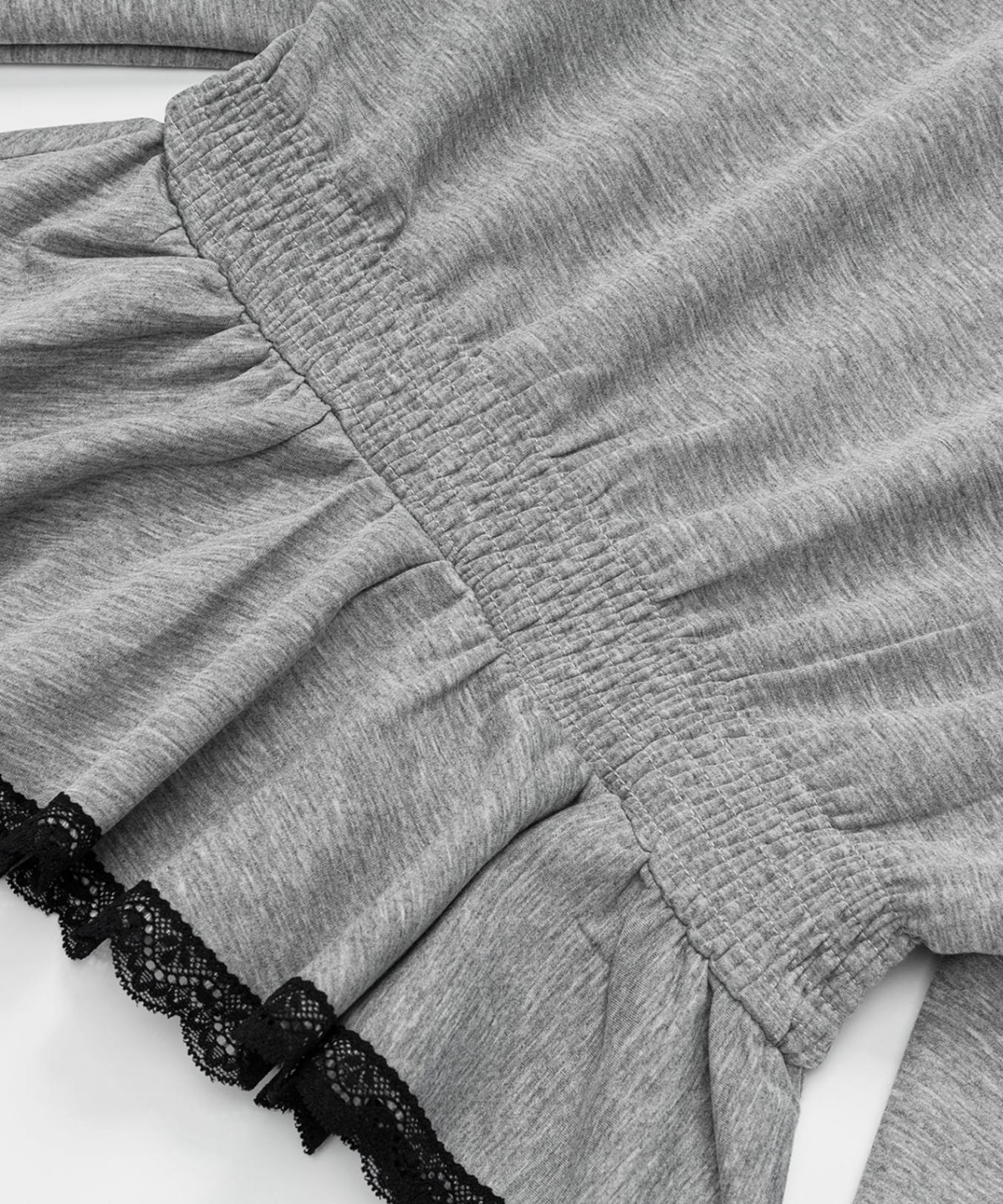 HOOK for girls リボン×ナンバーーリングロゴ　ロンT