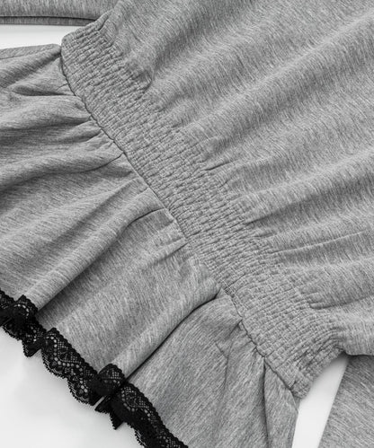 HOOK for girls リボン×ナンバーーリングロゴ　ロンT