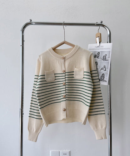 striped cardigan