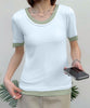 リブ配色Tシャツ