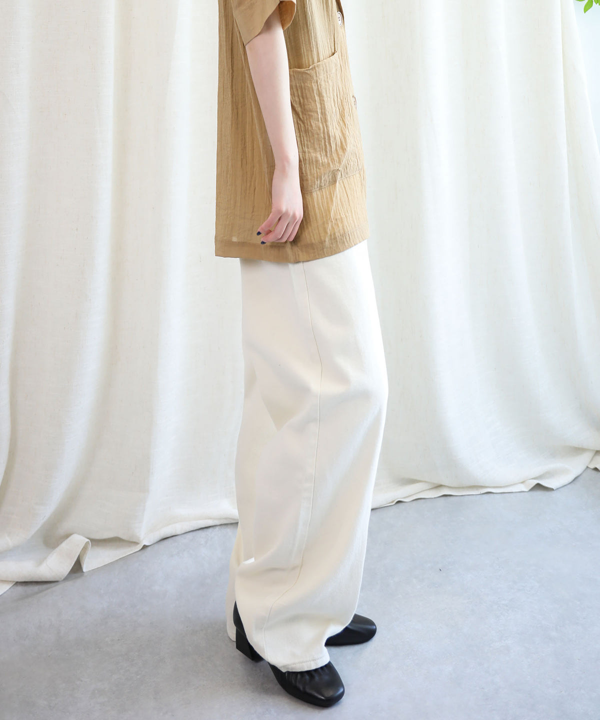 aimoha/2WAYジーンズデニム深めのウエストタックハイウエストデニムパンツ