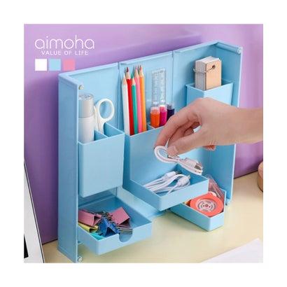 小物収納イクボックス大容量コスメボックス可愛いおしゃれ卓上小物入れ韓国