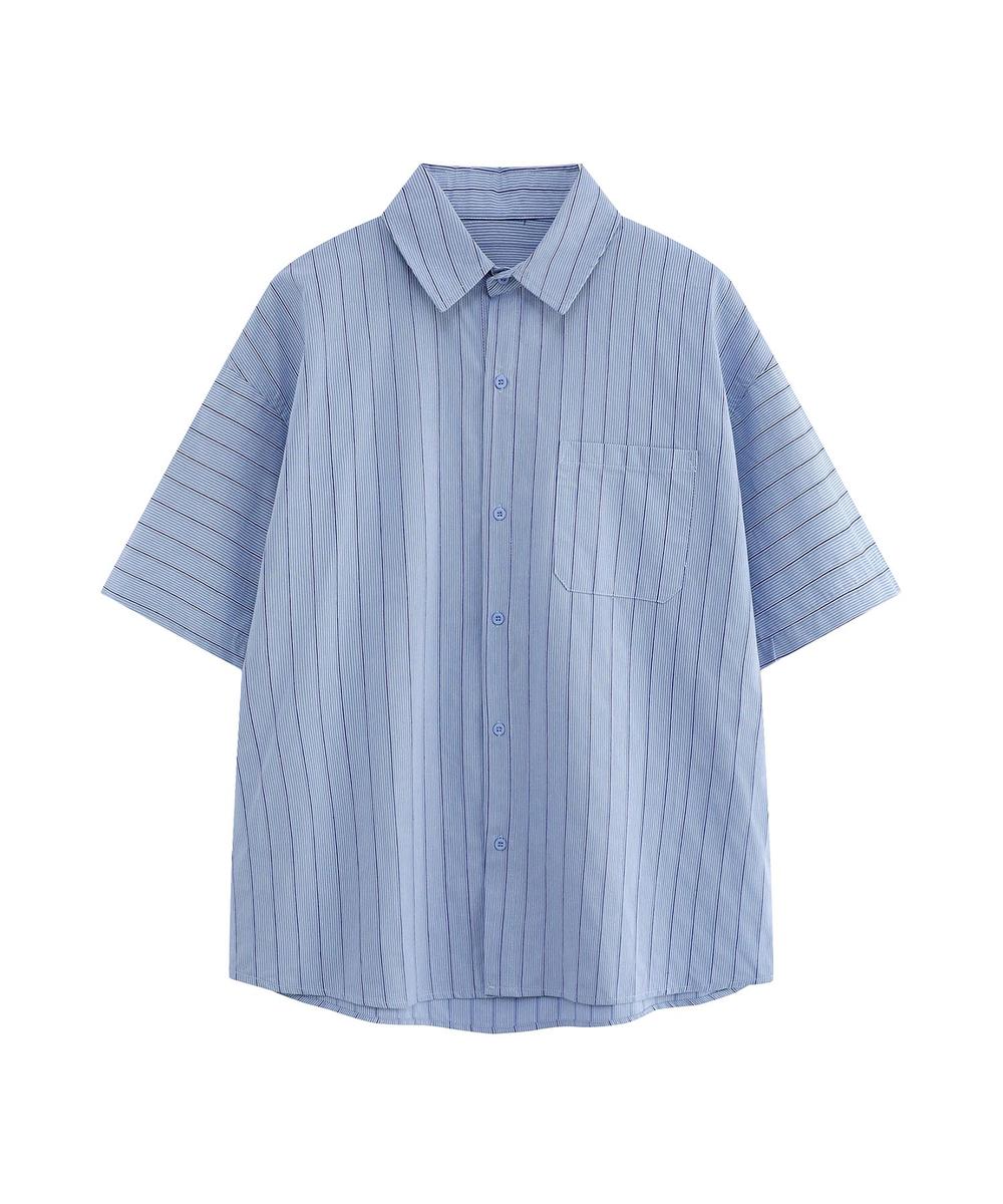 ストライプカラーシャツ