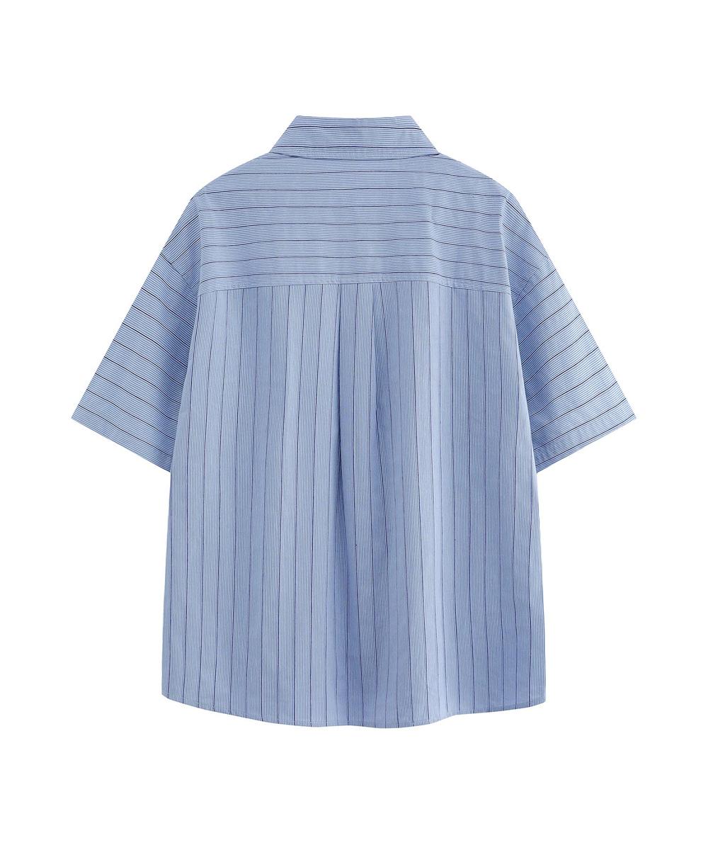 ストライプカラーシャツ