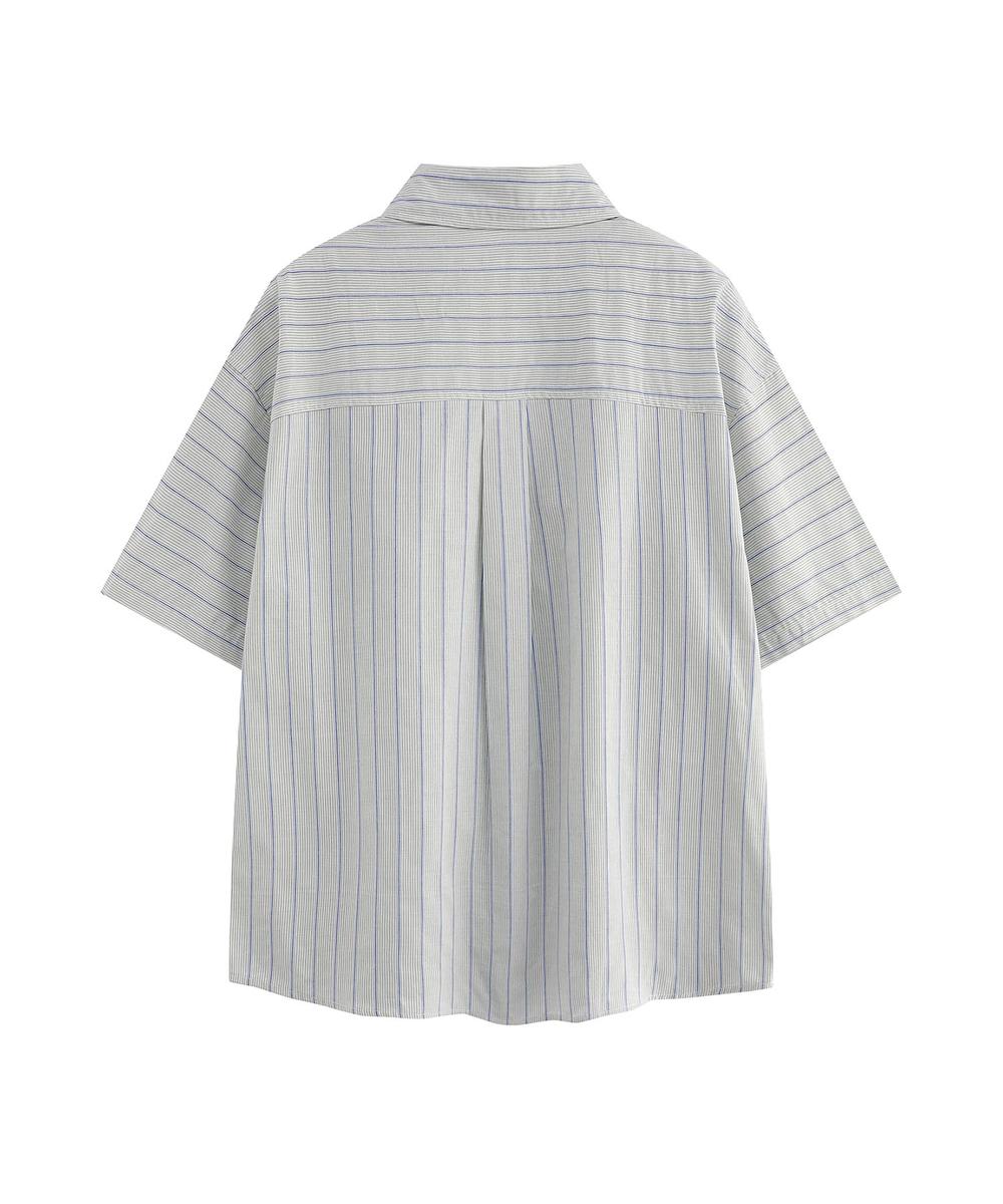 ストライプカラーシャツ