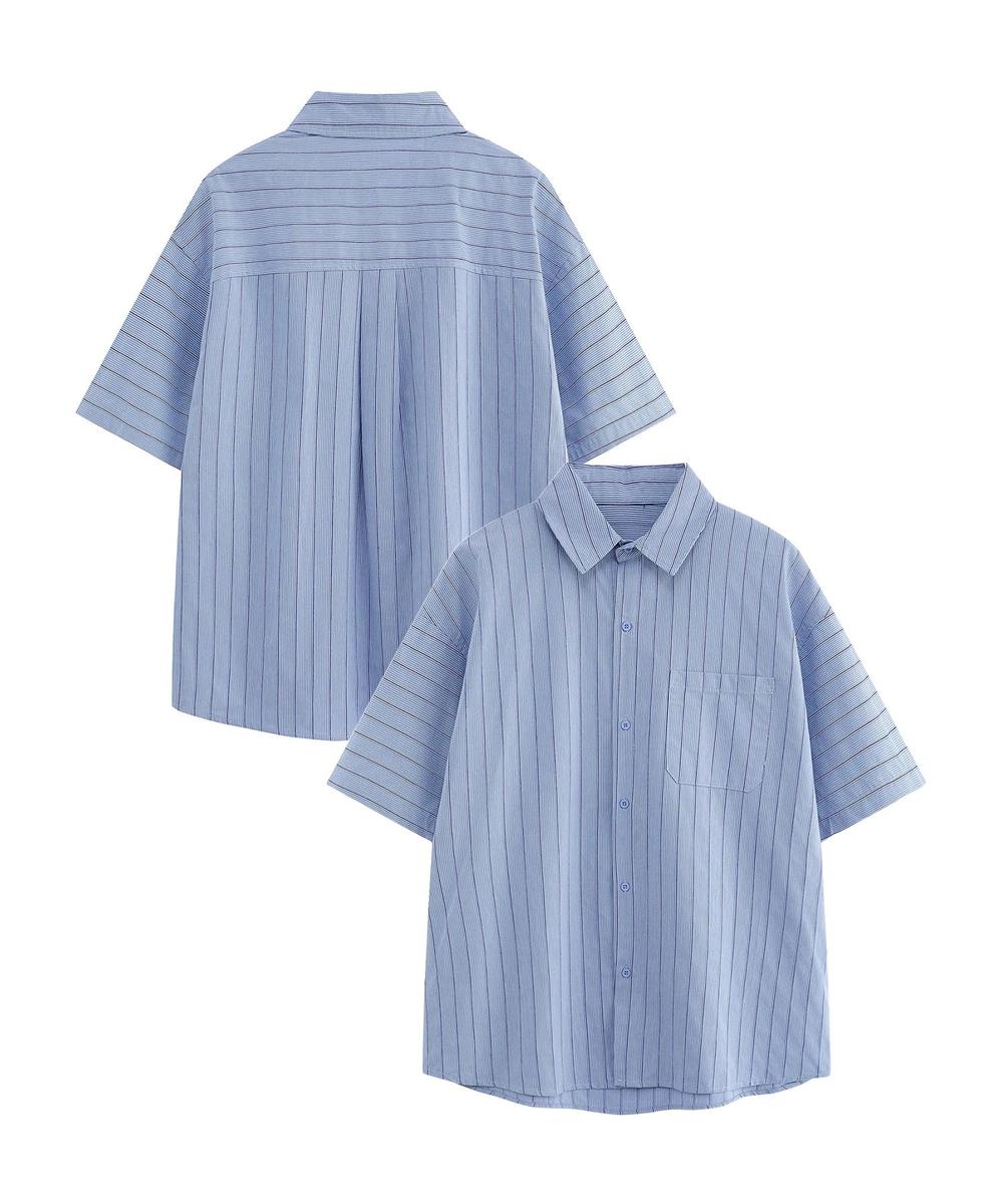 ストライプカラーシャツ