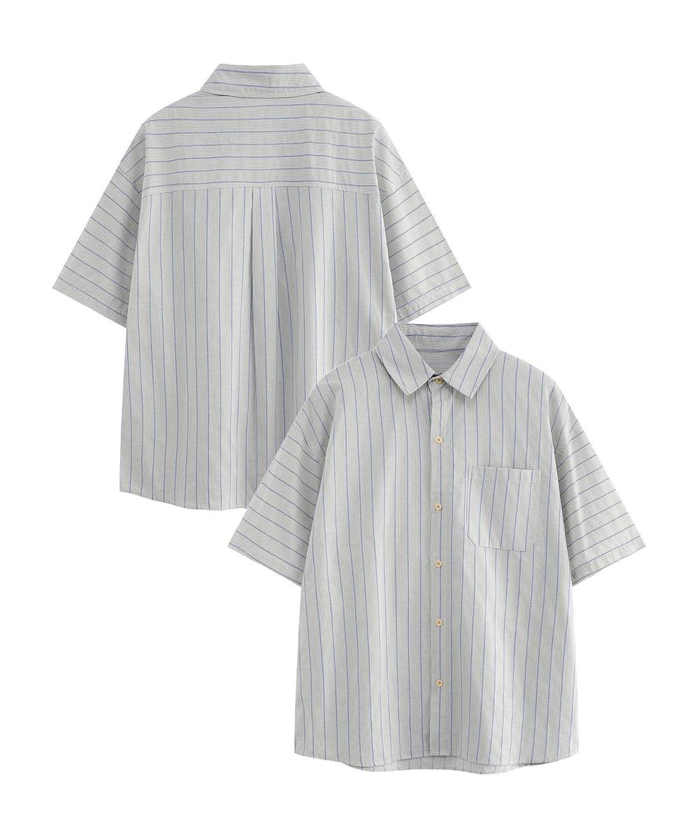 ストライプカラーシャツ