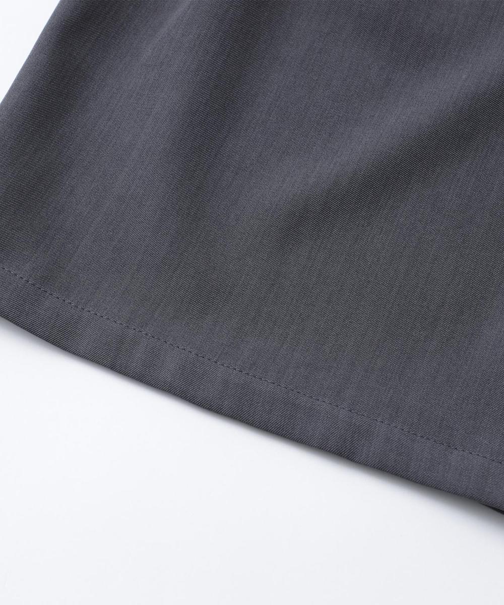 共布ベルト付きタックショートスラックスパンツ