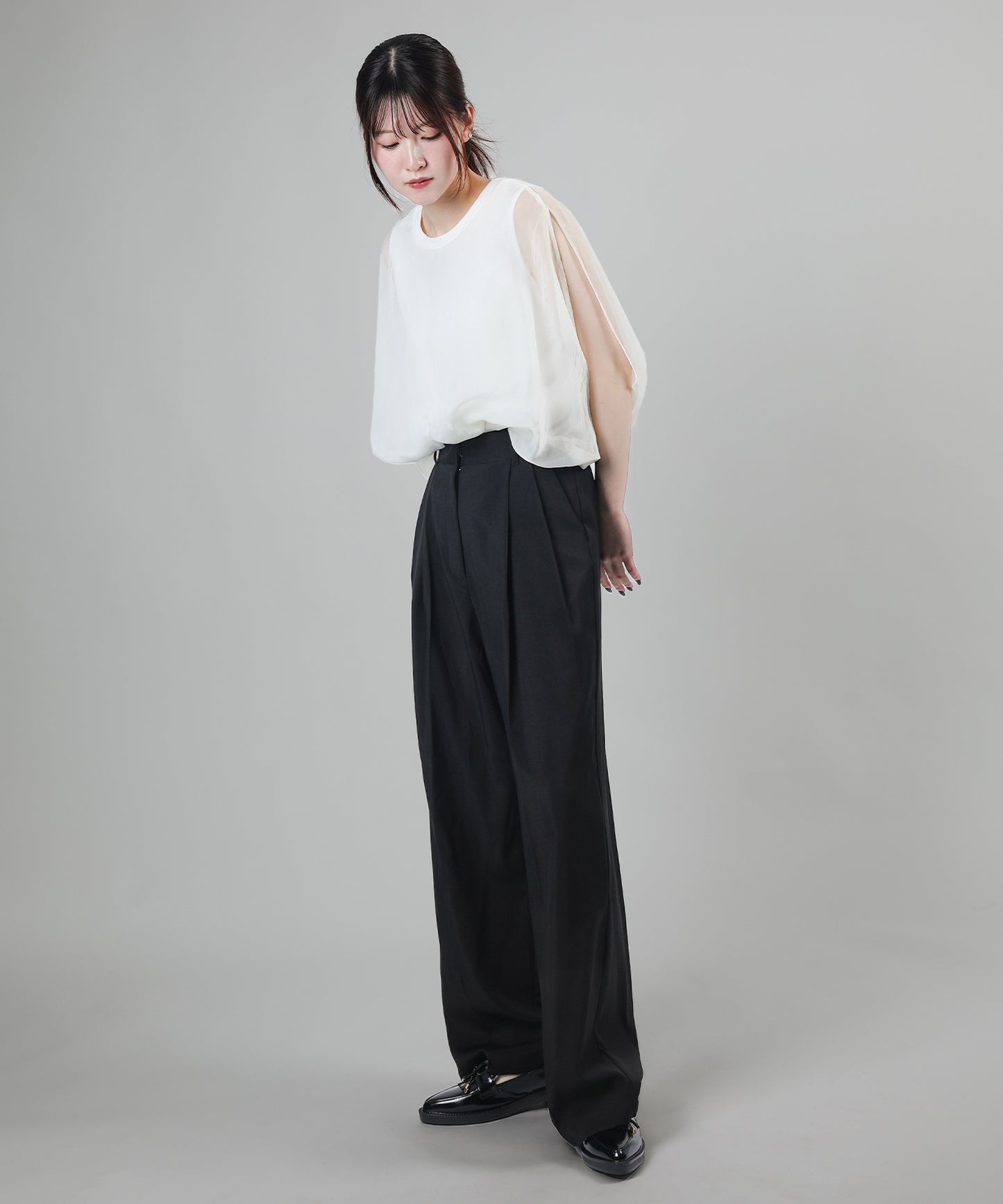 aimoha/ワイドタックパンツ【セットアップ着用可能】