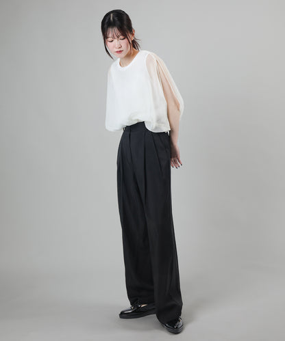aimoha/ワイドタックパンツ【セットアップ着用可能】