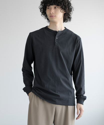 aimoha MEN/ CLASSIC HENLEY LONG SLEEVE