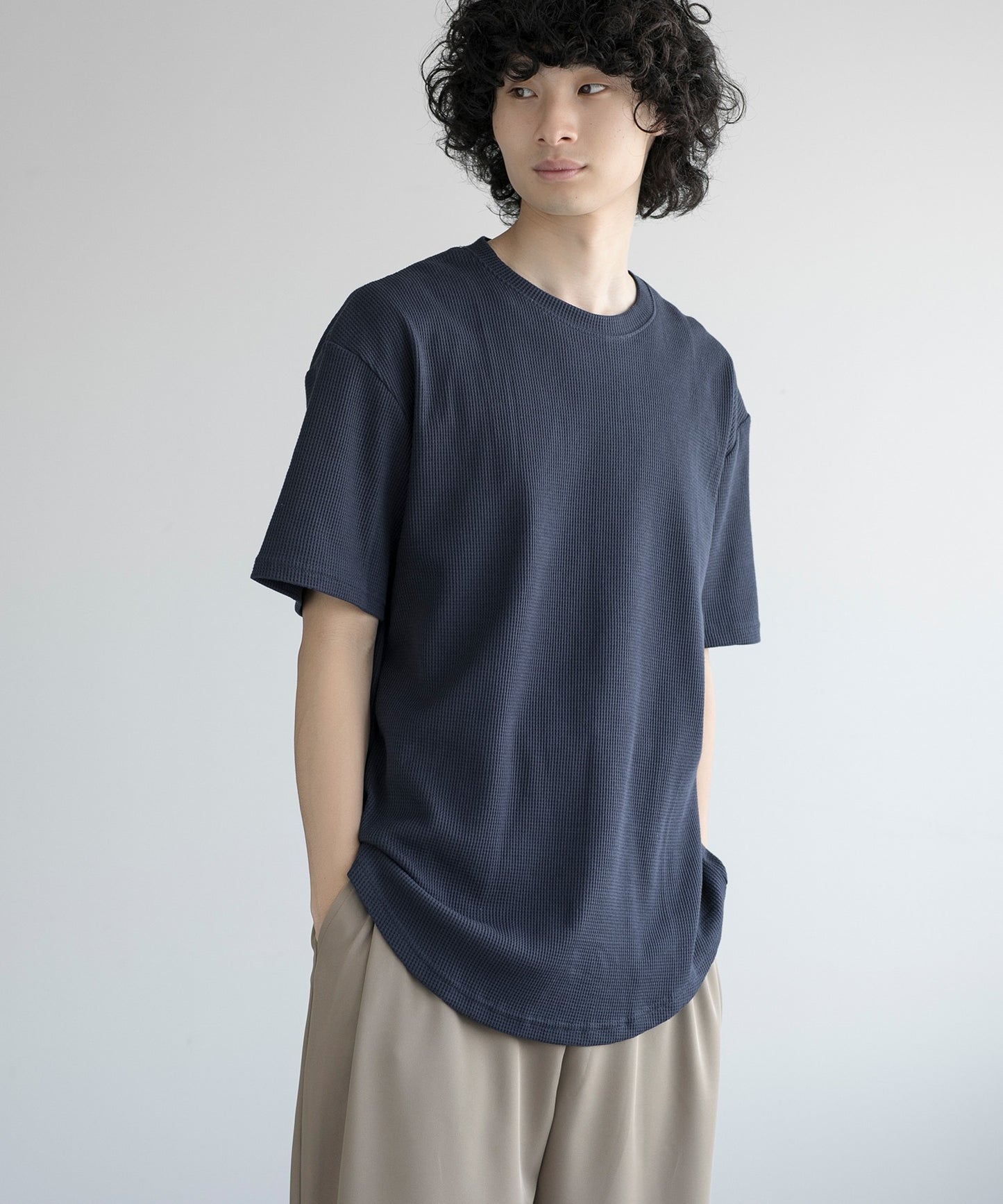 aimoha MEN/ TEXTURED KNIT TEE