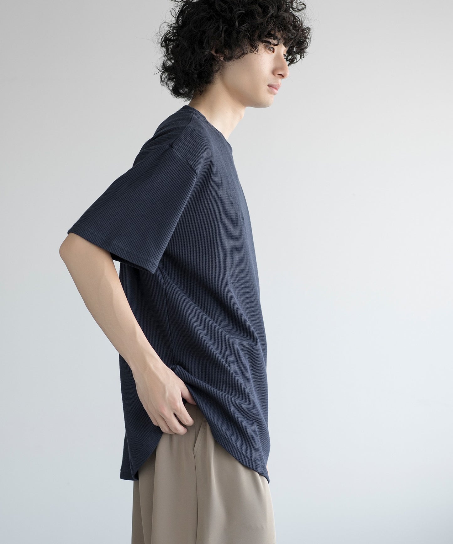 aimoha MEN/ TEXTURED KNIT TEE