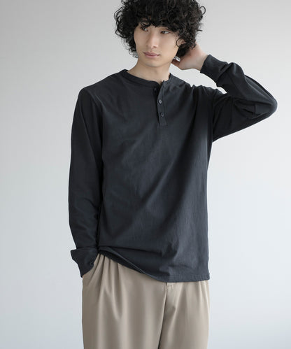 aimoha MEN/ CLASSIC HENLEY LONG SLEEVE