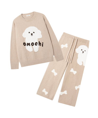 omochi モチーフ ジャカードプルオーバー　パンツルームウェアセット（ユウベイビー @youbaby1103 コラボ）