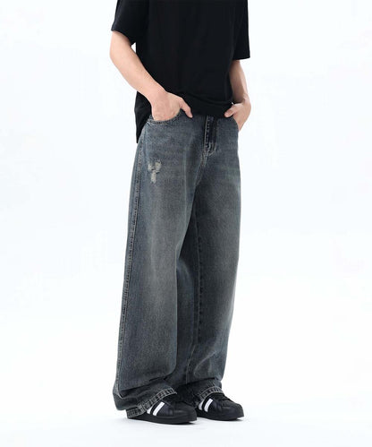 【aimoha neo】Grunge Style Wide Jeans