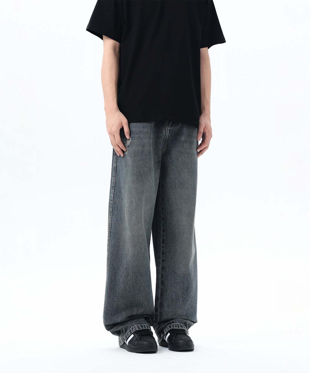 【aimoha neo】Grunge Style Wide Jeans