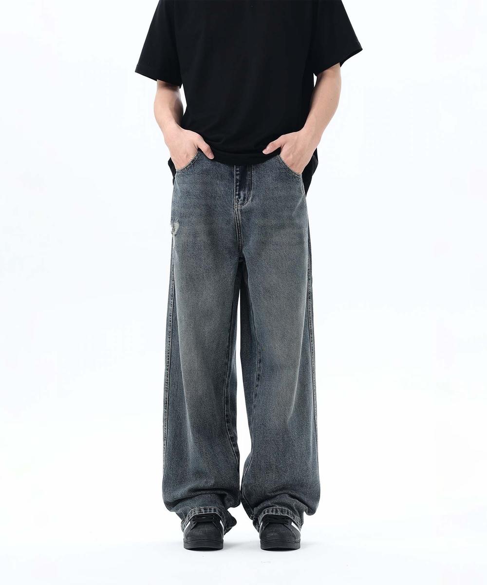 【aimoha neo】Grunge Style Wide Jeans