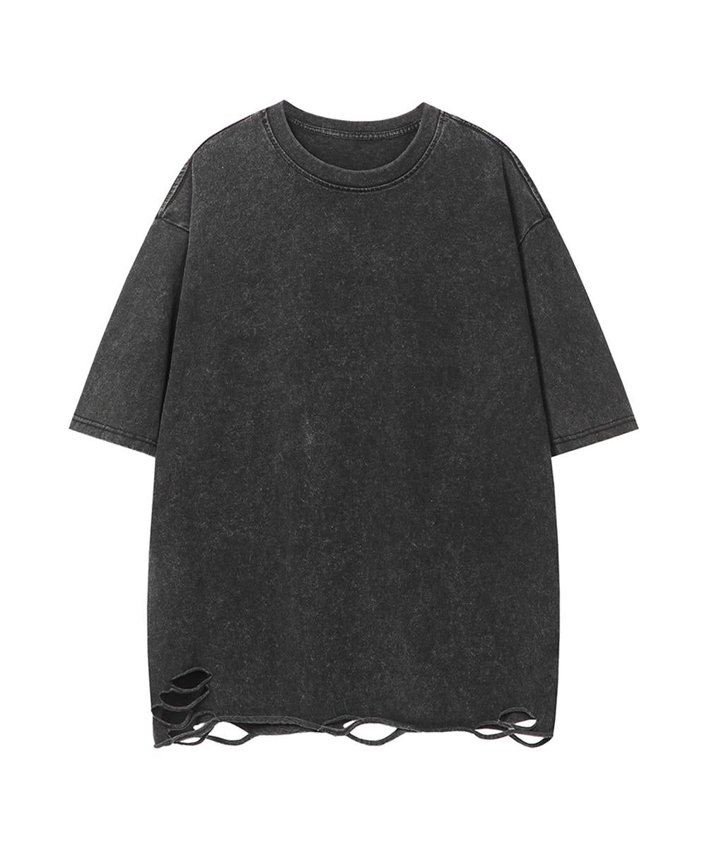 【aimoha neo】Distressed Edge T-Shirt