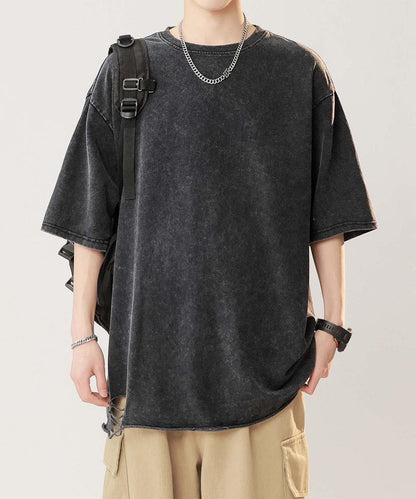 【aimoha neo】Distressed Edge T-Shirt