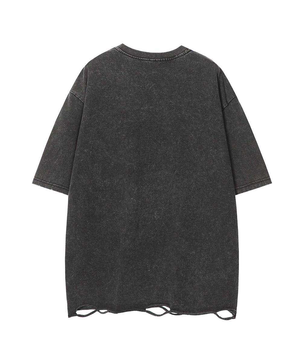 【aimoha neo】Distressed Edge T-Shirt