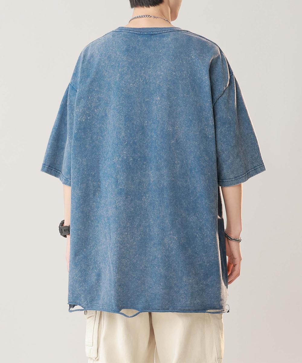 【aimoha neo】Distressed Edge T-Shirt