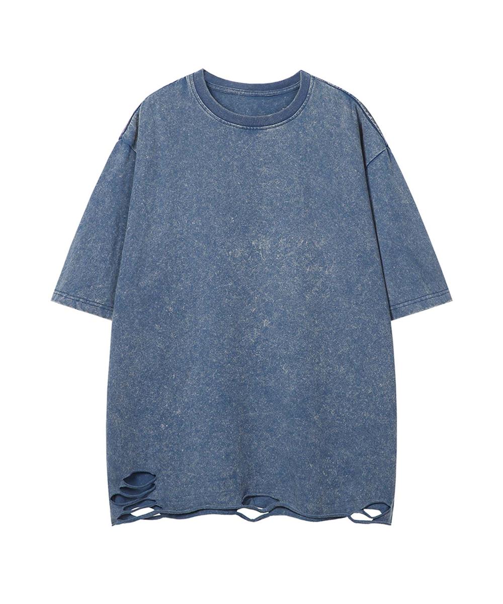 【aimoha neo】Distressed Edge T-Shirt