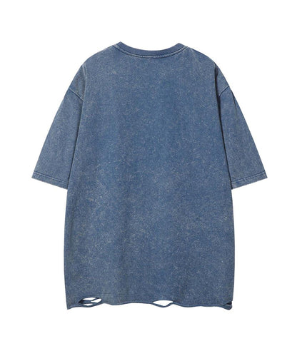 【aimoha neo】Distressed Edge T-Shirt