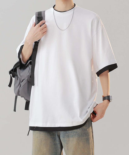 【aimoha neo】Monochrome Trim T-Shirt