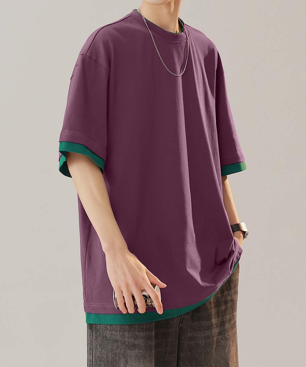 【aimoha neo】Monochrome Trim T-Shirt