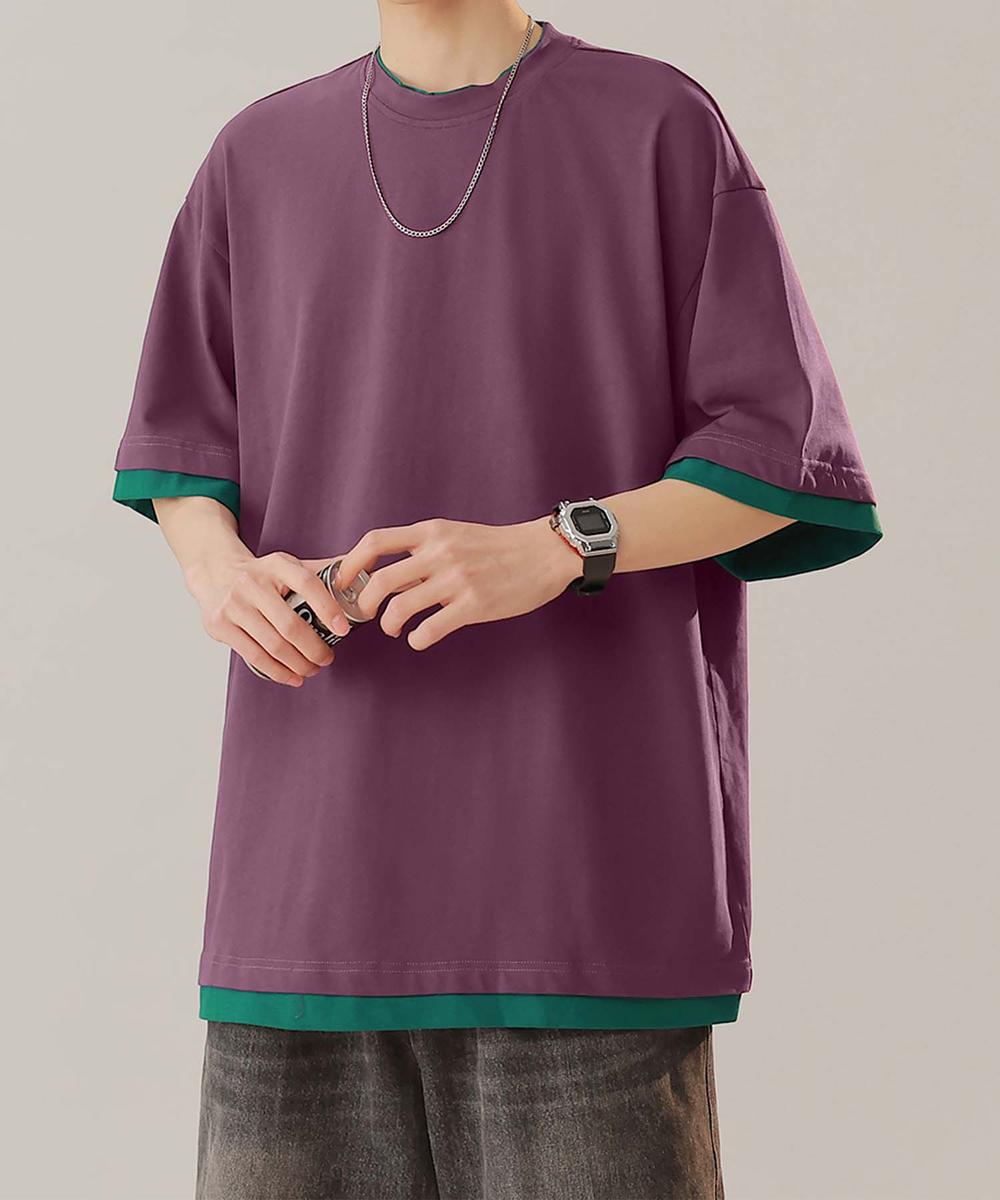 【aimoha neo】Monochrome Trim T-Shirt